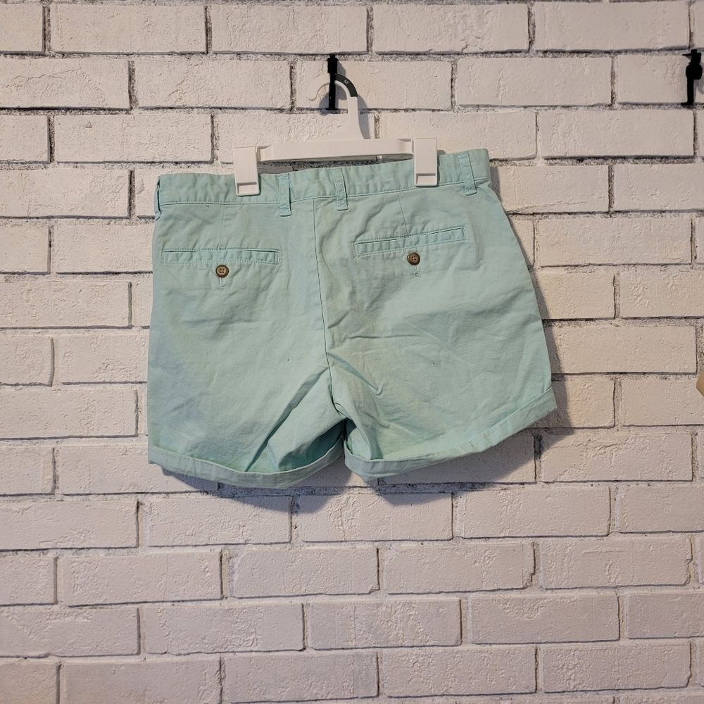 Gap Khakis Girlfriend 4 Inch Shorts - Light Green/Mint - Women's Size 6 (US) - Picture 2 of 5